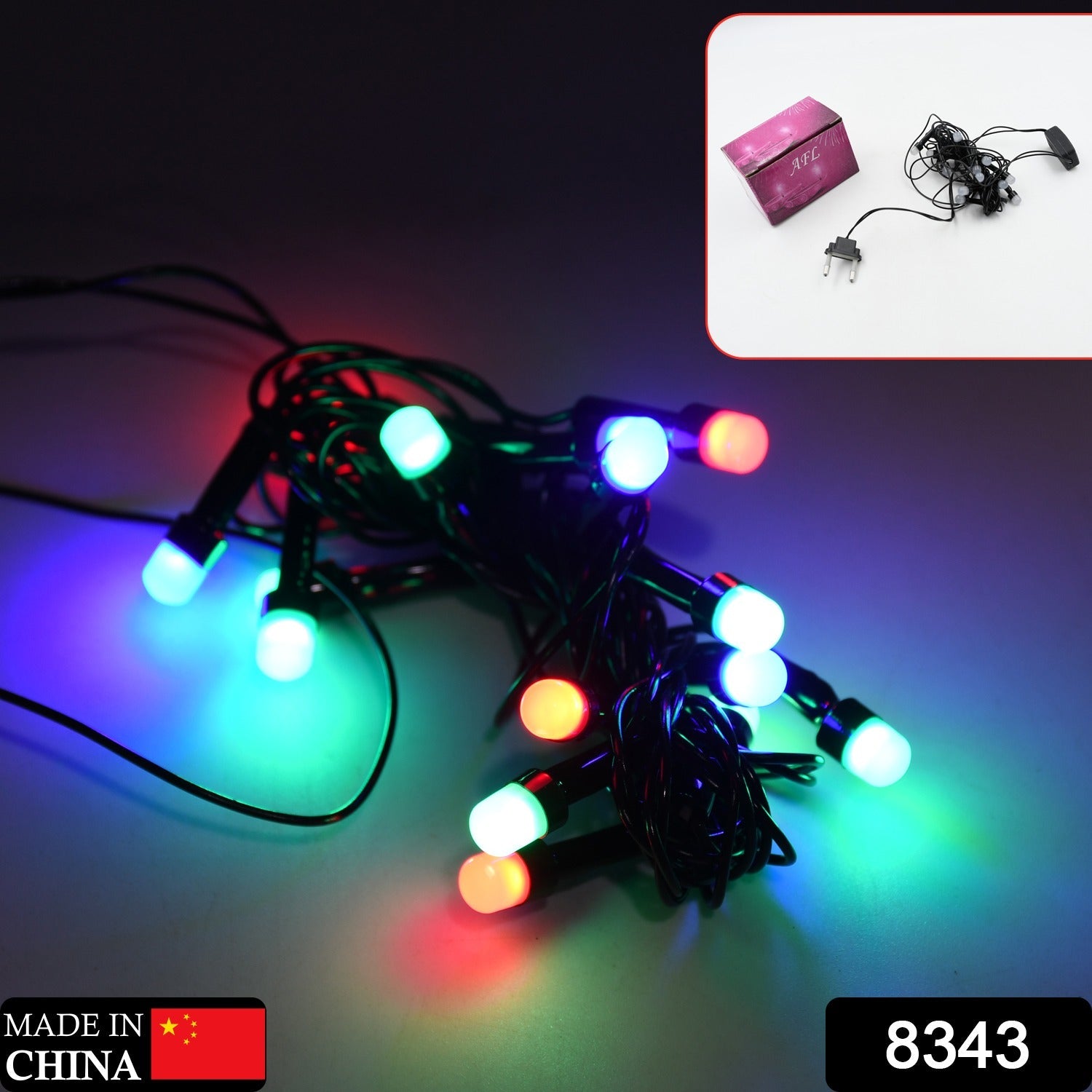 8343 3Mtr Home Decoration Diwali & Wedding LED Christmas String Light Indoor and Outdoor Light ,Festival Decoration Led String Light, Multi-Color Light 1.4MM (15L 3 Mtr) 8343 3Mtr Home Decoration Diwali & Wedding LED Christmas String Light Indoor and Outdoor Light ,Festival Decoration Led String Light, Multi-Color Light 1.4MM (15L 3 Mtr)